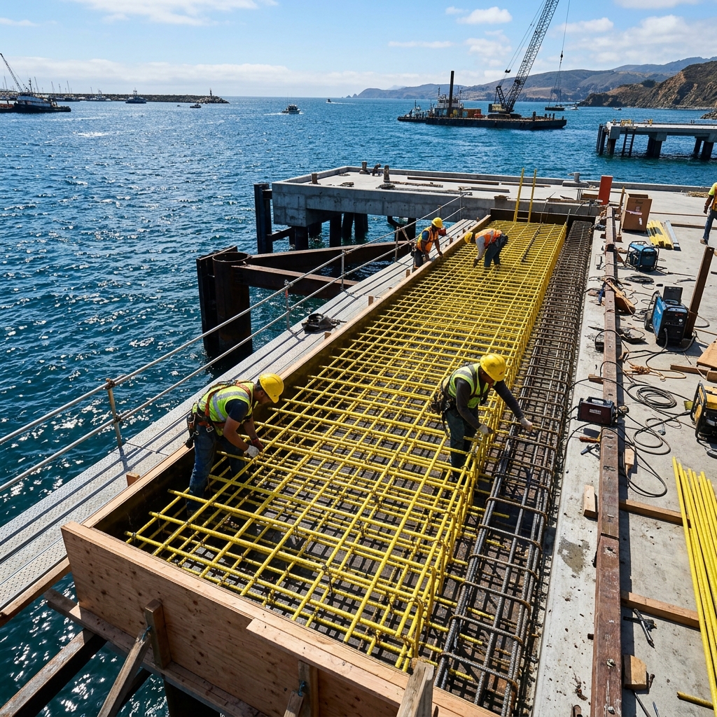 Marine & Port Structures GFRP Application